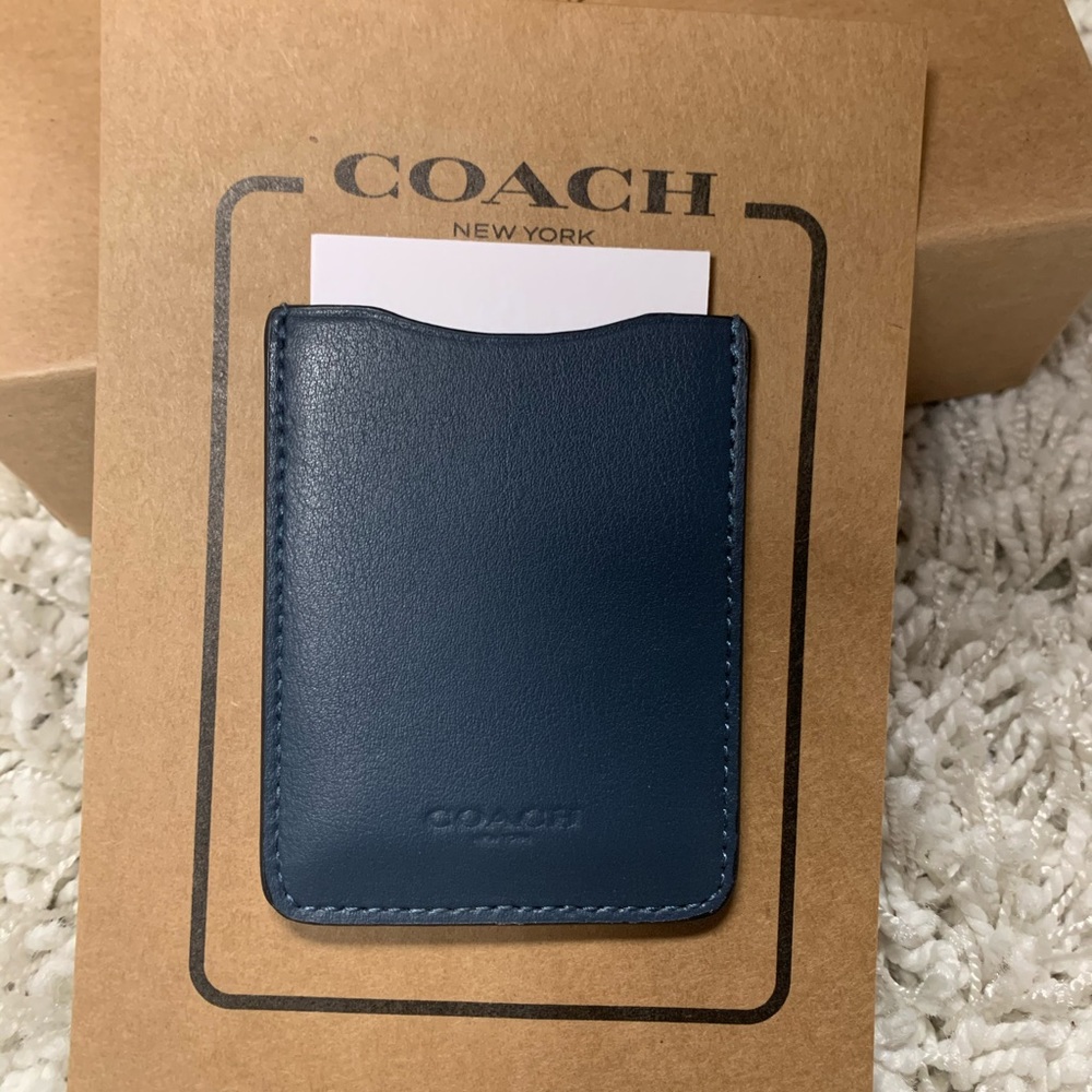 NEW Coach Cell Phone Leather Card Case - Picture 3 of 5